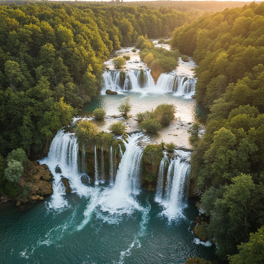 Strbacki Buk waterfall on the Una river — Una Green Paradise